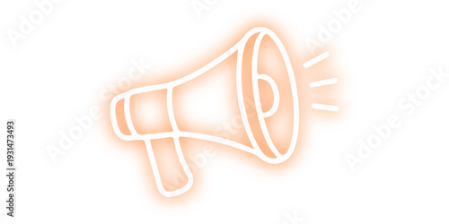 Isolated 3d rendered illustration of a yellow loudspeaker megaphone with gold metal ring accents and fashion jewelry equipment details on a white background as a closeup wedding love symbol object