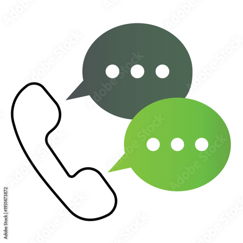 Corporate Calls Vector Icon For Customer Support