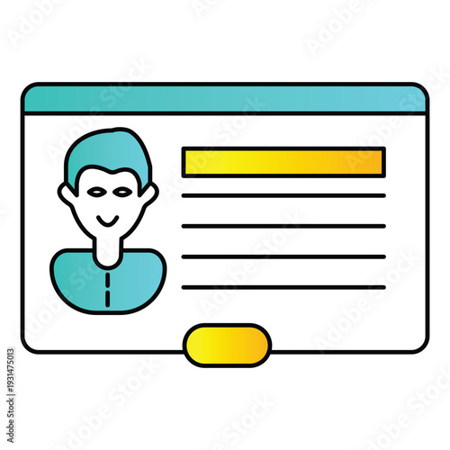 Professional Contact Network and Client Management Vector Icon