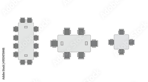 Three gray electronic connectors on a white background for industrial use