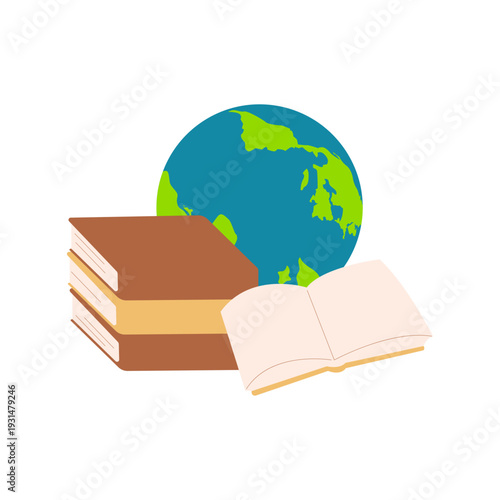 World Book Day Global Reading Illustration Set