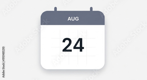 August twenty fourth calendar page reminder date.