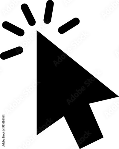 Computer mouse click cursor icon set. Hand and arrow pointer cursor - stock vector. Cursor pointer icon set. Hand and arrow click, tap symbols. UI UX vector graphic elements. Web button, press, select