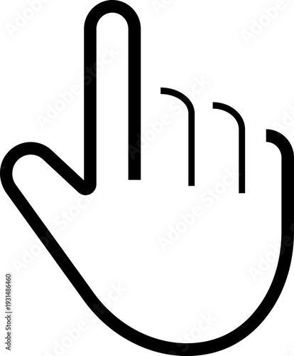 Computer mouse click cursor icon set. Hand and arrow pointer cursor - stock vector. Cursor pointer icon set. Hand and arrow click, tap symbols. UI UX vector graphic elements. Web button, press, select