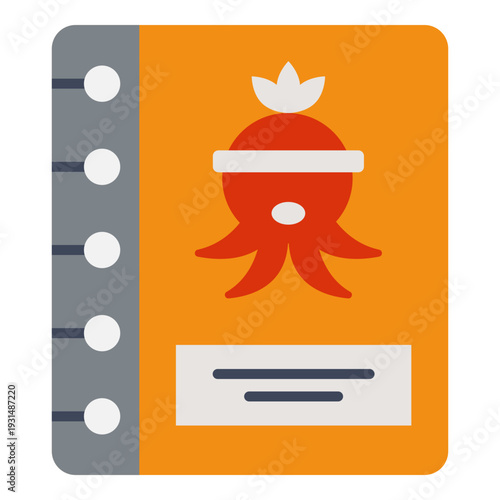 Japanese Restaurant Menu Book Icon