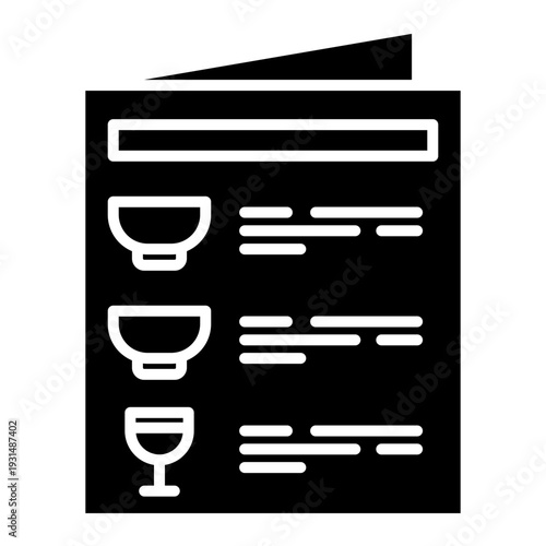 Restaurant Menu Icon: Food & Drink Ordering Guide