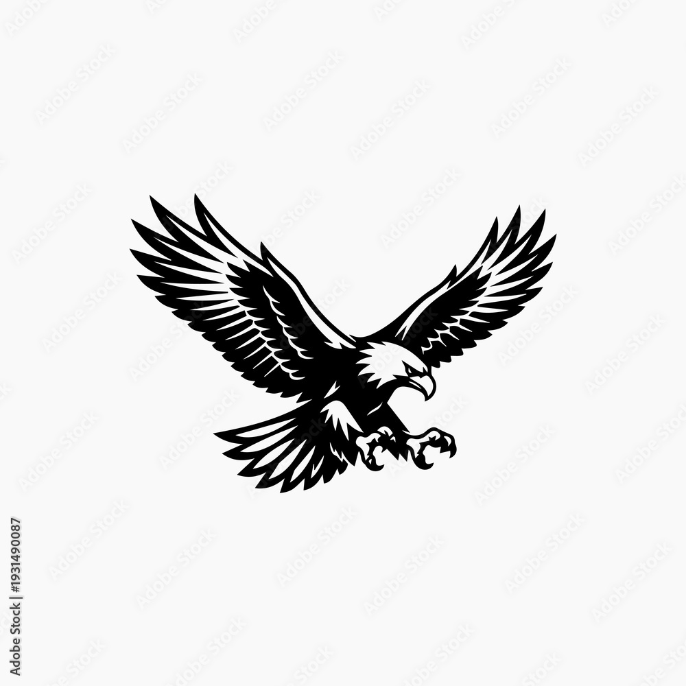 Obraz premium eagle with wings vector