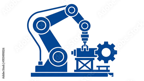Industrial research 3d illustration featuring a robotic oil pump jack vector with metal laboratory equipment and science tool icons for modern computer technology