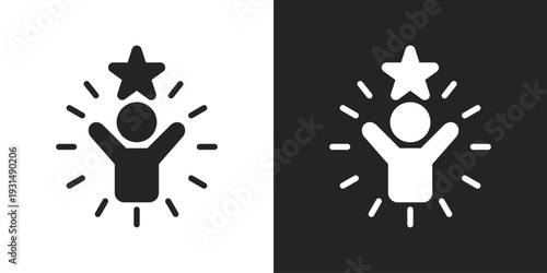 Dignity Icon In Black And White Glyph Style