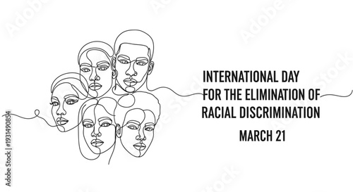 International Day for Elimination of Racial Discrimination, March 21, Diverse Faces