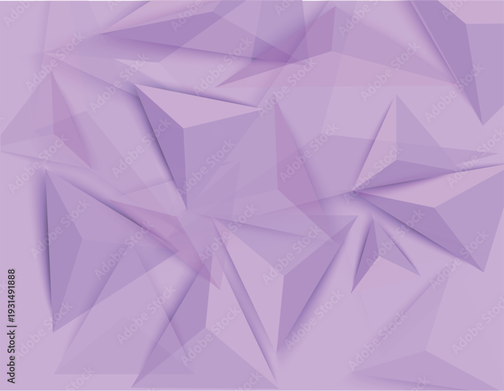 Fototapeta premium Abstract Purple Low Poly Geometric Background Design