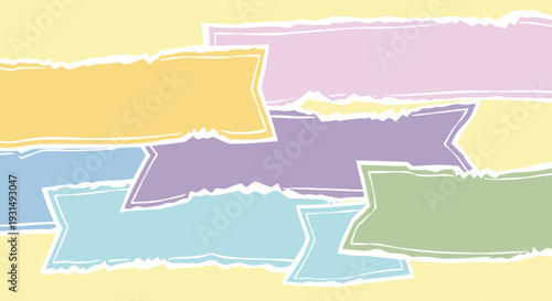 Colorful Speech Bubbles in Various Colors.