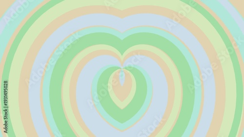 Abstract Pastel Heart Tunnel Motion Graphic Background