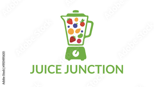 Juice Junction Logo Design Template