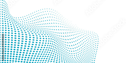 Transparent Vector Gradient Blue Color Halftone Background Staggered Dots Pattern modern dotted. dot vector