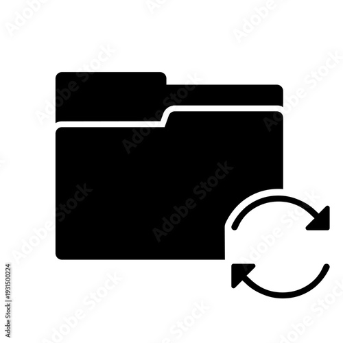Folder vector icon. Database Illustration sign. File storage symbol. jacket logo. Design for web and app.