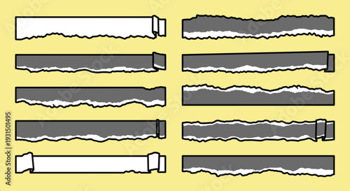 Tubes with Ripped and Torn Packaging.