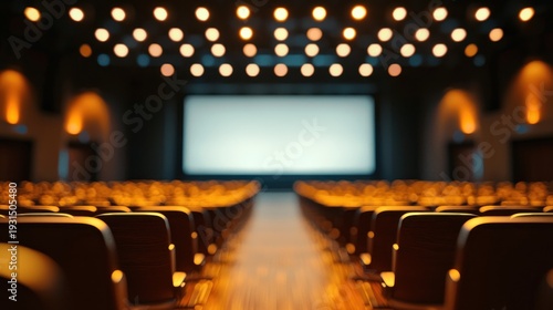Empty theater auditorium