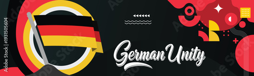 Vibrant Black Red and Gold Germany Flag Ribbon for International Solidarity