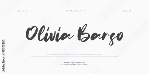 Olivia Barso, Classy elegant font, vintage type or luxury premium typeface, vector English royal alphabet. Classic typography in modern or old art deco style, serif letters for modern or retro poster 