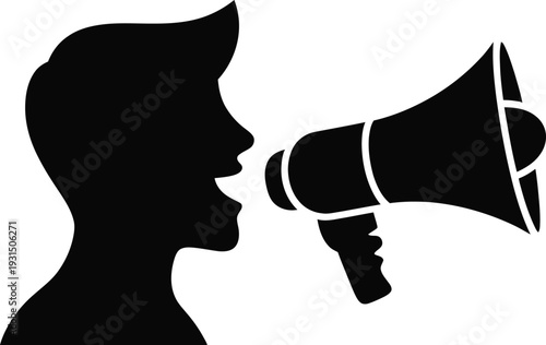 Public Awareness Megaphone In Crowd Announcement Advocacy Campaign Communication Protest Voice Outreach Activism Broadcast