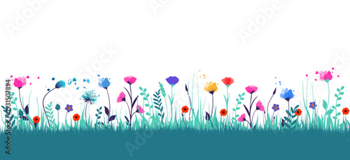 fiori, natura, primavera, campagna, campo di fiori, 