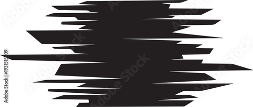 Abstract black brush stroke on white background illustration design