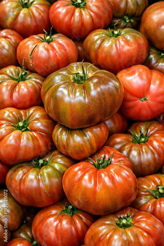 fond de Tomates anciennes rouges fraîches