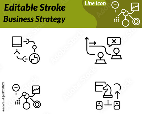 Clean vector icon showing a chess piece integrated with an upward growth arrow and target symbol. Representing planning and long-term success. Minimal flat style sharp lines professional blue.