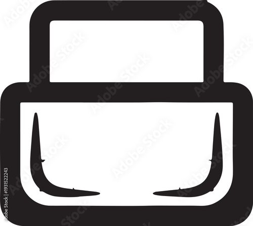 Printer Icon Outline Vector for Office Technology Design