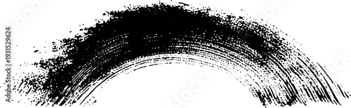 Abstract high contrast stencil style with curled thermal receipt effect for artistic design