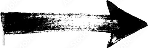 High contrast stencil arrow for terminal wayfinding and navigation