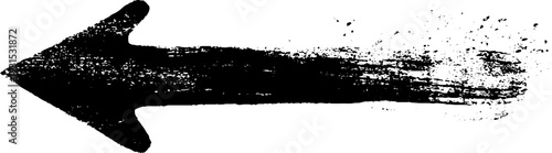 High contrast wayfinding arrow stencil design for navigation and signs