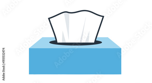 Simple illustration of a rectangular tissue boZ with a partially pulled tissue