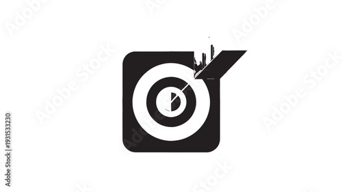 Black And White Instagram Logo Icon For Social Media Concepts