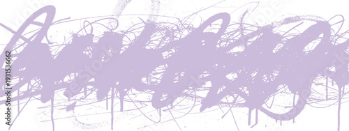 Purple abstract background with scribbled spray paint lines and drips