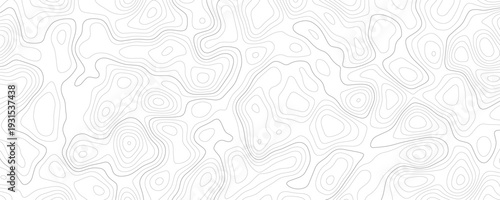 Modern topographic map design with abstract contour lines