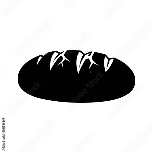 Delicious loaf of bread with crusty top