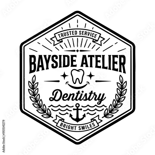 Dentistry Logo Design Emblem.