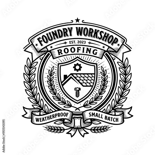 Foundry Workshop Roofing Logo.