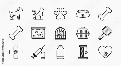 Pet Care & Veterinary Icon