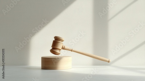 Floating Gavel Symbolizing Justice and Authority gavel justice authority floating law decision court