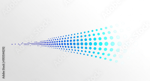 Abstract pattern of blue and purple dots expanding outwards.