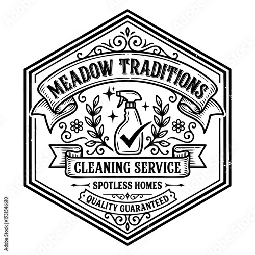 Meadow Traditions Cleaning Service Logo.