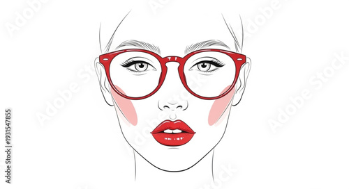 clown face with red lips