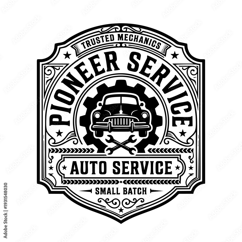 Obraz premium Pioneer Auto Service Logo.