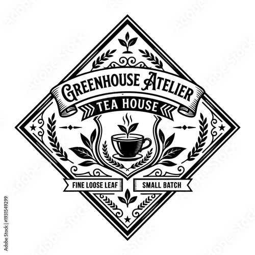 Tea House Logo Design.