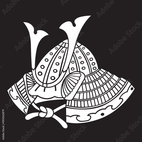 家紋　兜紋のベクターデータ