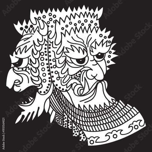 家紋　兜紋のベクターデータ