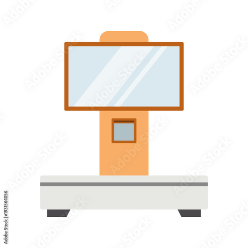 Flat Illustration Set of Weighing Scales and Measurement Devices